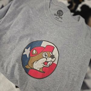 Ducks Unlimited Gray Graphic Tee with Red & Blue Mascot